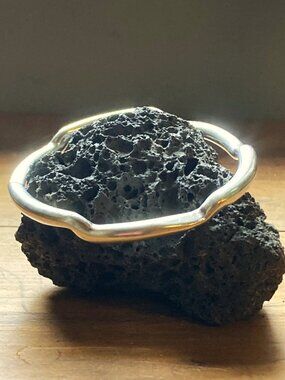 Bold & beautiful bangle signed Ciclon of Spain